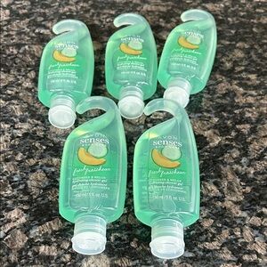 AVON SENSES CUCUMBER MELON SHOWER GEL LOT OF 5 NEW